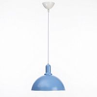 Светильник подвесной на шнуре "Локи" Е27 220В Синий картинка 